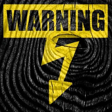High voltage sign Stock Illustration