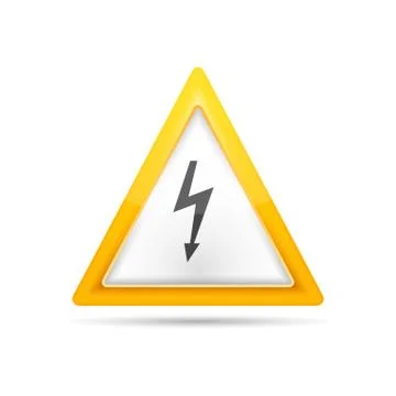 High Voltage Sign Stock Illustration