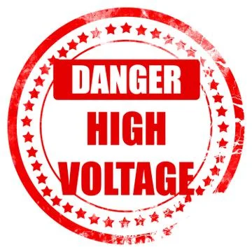 High voltage sign Stock Illustration