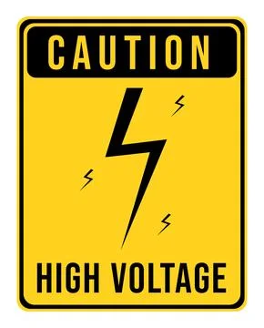 High voltage sign Stock Illustration