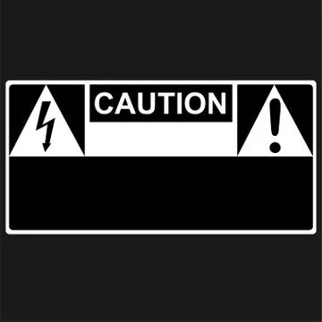 High voltage signs Stock Illustration