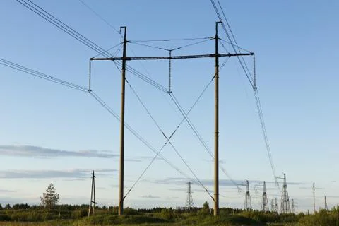 High voltage support Stock Photos