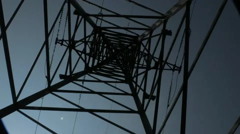 High-voltage tower. Stock Footage 67417617