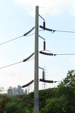 High voltage tower Stock Photos