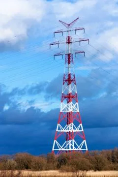 High-voltage tower Stock Photos
