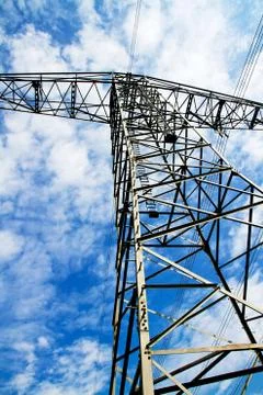 High voltage tower Stock-Fotos