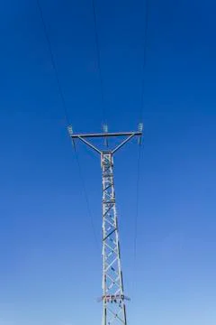 High voltage tower Stock Photos