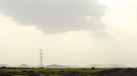 High voltage tower Stock Photos