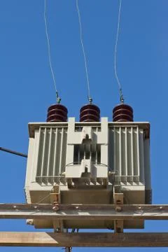 High voltage transformer Stock Photos