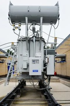 	The high voltage transformer Stock Photos