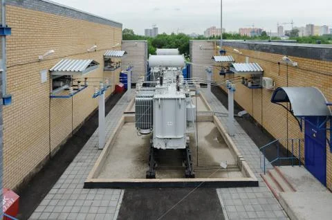 The high voltage transformer Stock Photos