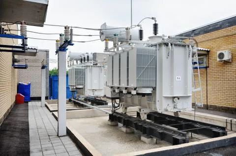 The high voltage transformer Stock Photos