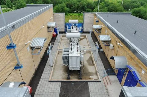 	The high voltage transformer Stock Photos