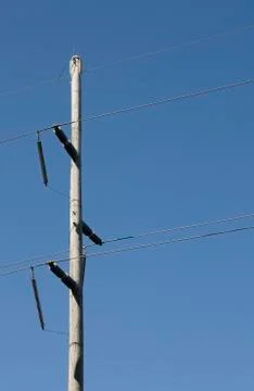 High voltage transmission line Stock Photos