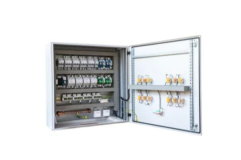 High-voltage wiring equipment Stock Photos