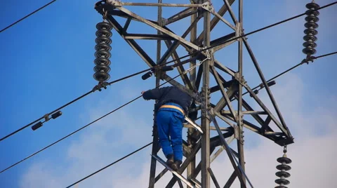 High voltage works 15 Stock Footage 1019613