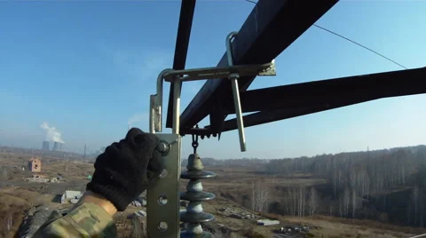 High voltage works 2 Stock Footage 921795