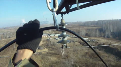 High voltage works 7 Stock Footage 921817