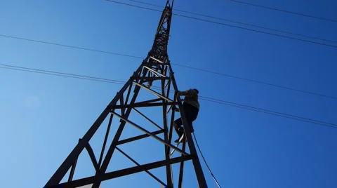 High voltage works 8 Stock Footage 921823