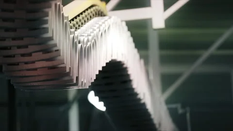 High-volume commercial printer operating in large industrial typography Stock Footage 195331194