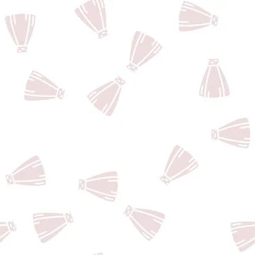 High waisted skirt glyph vector seamless pattern Illustrazione stock