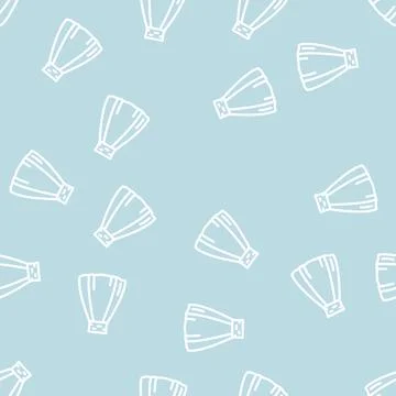 High waisted skirt line vector seamless pattern Stock Illustration