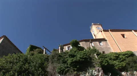 High walls of Eze Stock Footage 993520