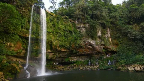 High waterfall in chiapas Stock Footage 94561747