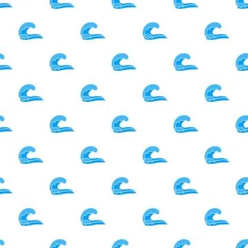 High wave icon, simple style Illustrazione stock