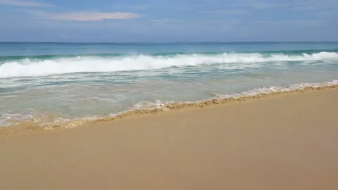 High wave at Karon beach in Phuket Thailand Stock Footage 155532458
