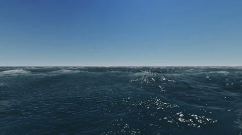 High waves on the sea Stock Footage 33763951
