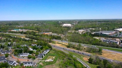High way aerial shot Stock Footage 106944901