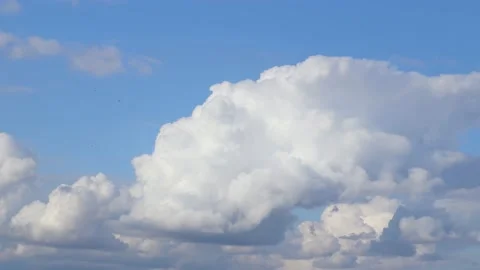 High white cumulonimbus clouds Stock Footage 239845314