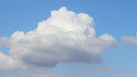 High white cumulonimbus clouds Stock Footage 239845444