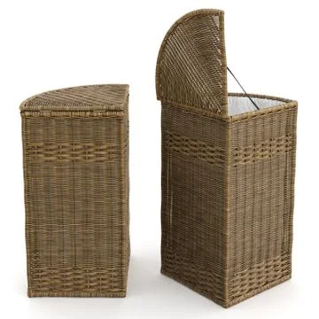 High wicker baskets Stock-Illustration
