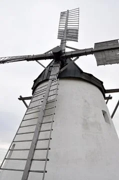 High wind mill Stock Photos