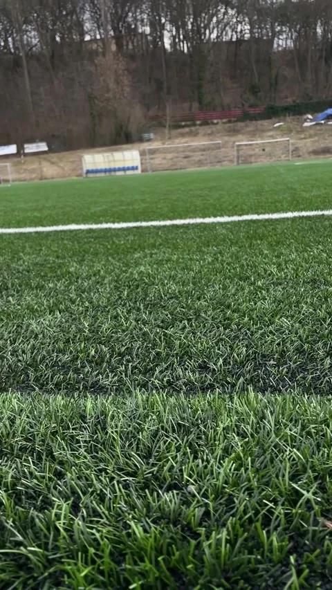 Highangle shot capturing vibrant green sports field environment 動画素材 347333970