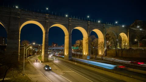 HIghbridge Lightrails Crop Stock Footage 149603859