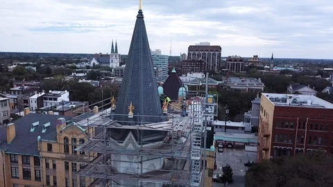 Higher Church Work 库存影片 86778086