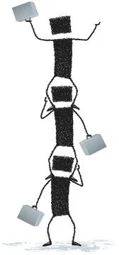 Higher Illustrazione stock