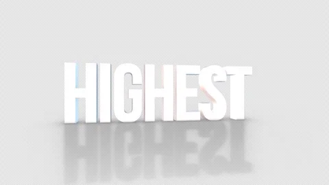 Highest 3D Text spinning on an orange background. Looped video.4K 動画素材 276679834