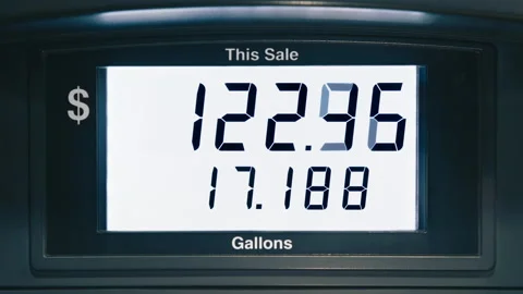 The highest maximum fuel price increase due to inflation in USA RED camera shot 库存影片 202183729