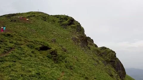 Highest Mountain peak 'Mullayanagiri' in  Karnataka state, India. Stock Footage 156312855