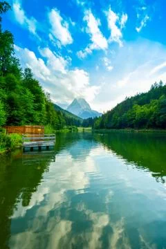Highest peak in Germany Foto stock