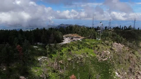 The Highest Point One Can Get On Mt. Lemmon Video stock 159726521
