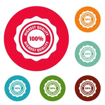 Highest quality logo, simple style. Stock Illustration