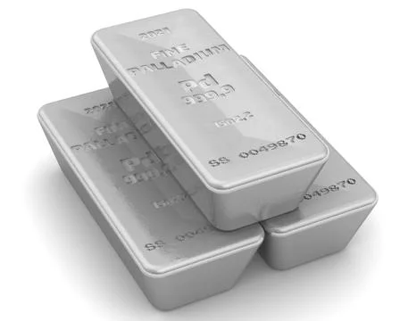 The highest standard palladium bars Stock Illustration
