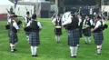 Highland Gathering playing bagpipe band HD Footage