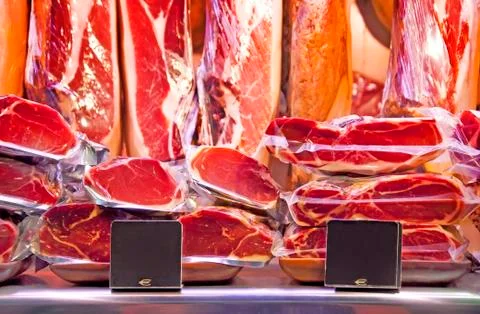 Highland ham packed Stock Photos