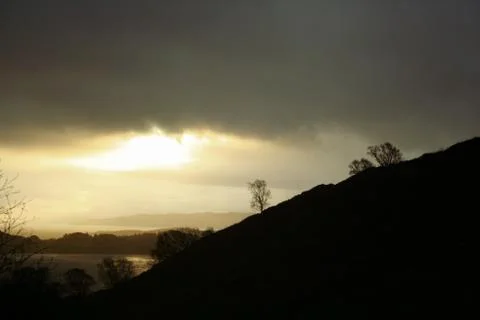 Highland Sunset Stock Photos